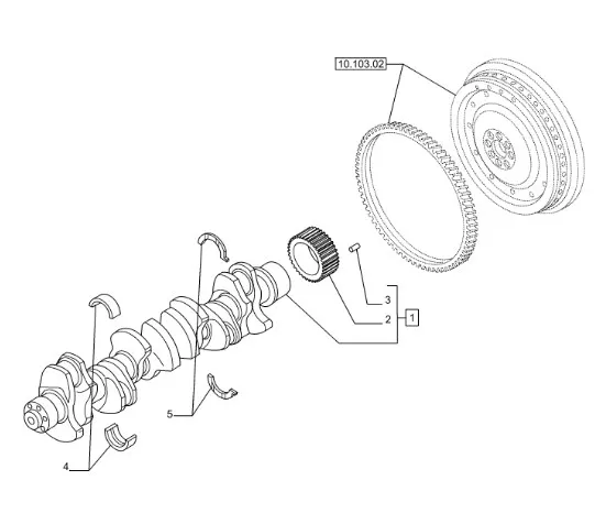 2996589 - Набор вкладышей +0,508 красн. коленвала ДВС Cursor9 T8./Mg., CS, CSX, CX6/8, Axion9